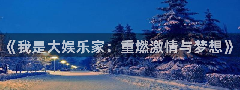 狗子28平台：《我是大娱乐家：重燃激情与梦想》