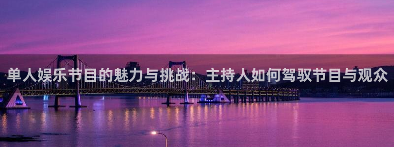 狗子28pg电子游戏：单人娱乐节目的魅力与挑战：主持人如何驾驭节目与观众